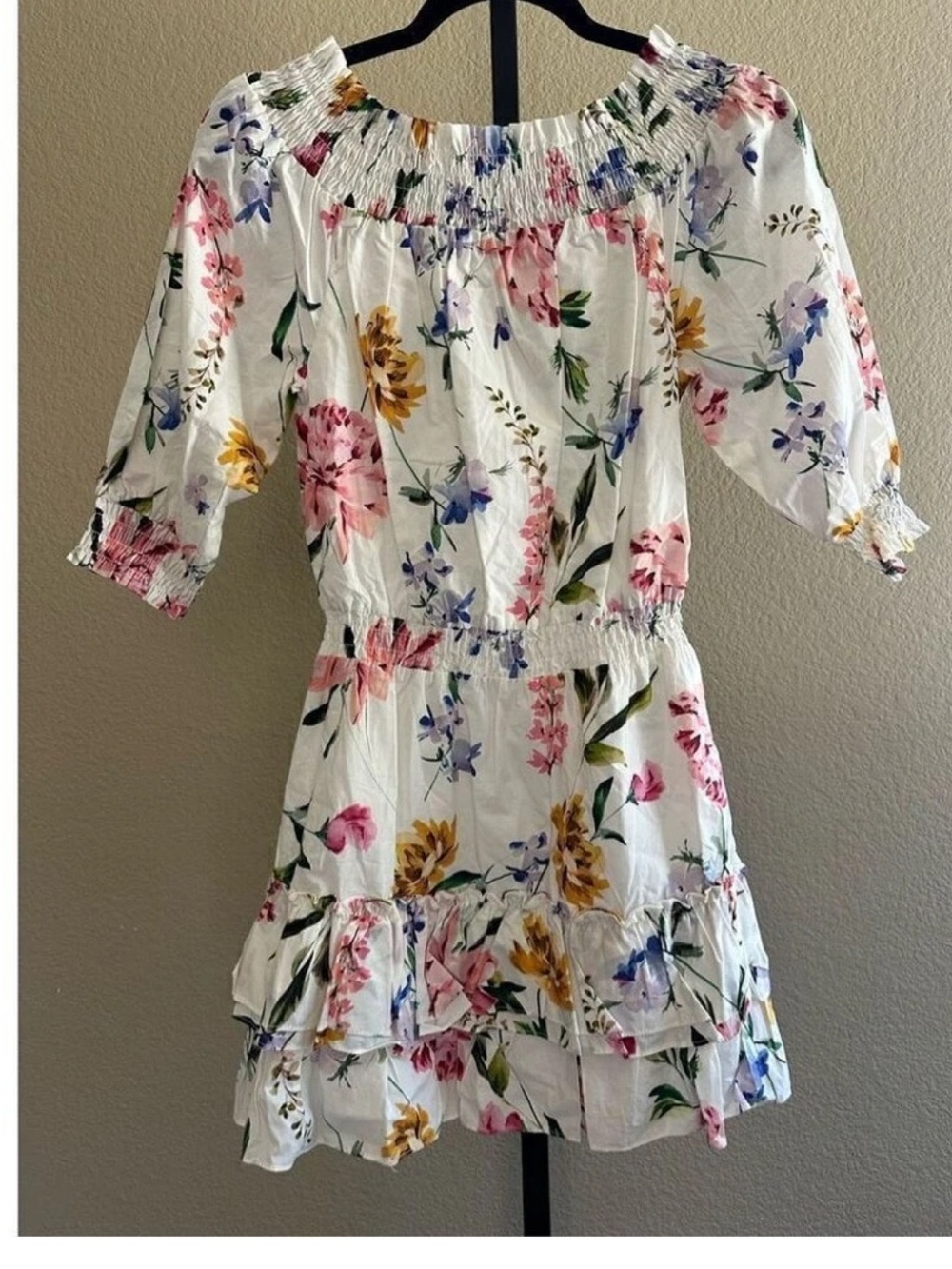 Generation Love floral off the shoulder dress